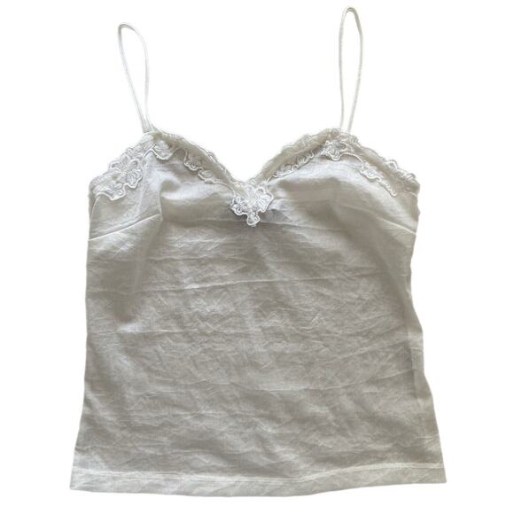 Designer Georges Hobeika Beautiful Romantic Bridal Lace Trim Camisole Size S/M - Picture 5 of 9